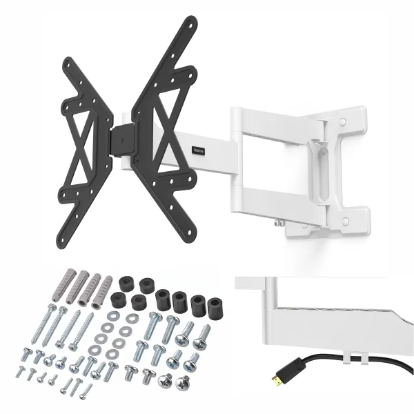 Hama uchwyt do TV ruchomy odchylany długi wysięgnik 165 cm 65" do 50 kg