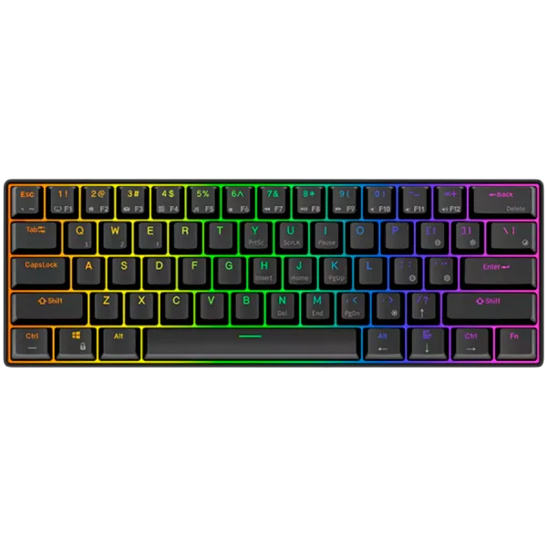 ROYAL KLUDGE RK61 Black Gaming Keyboard Red switch