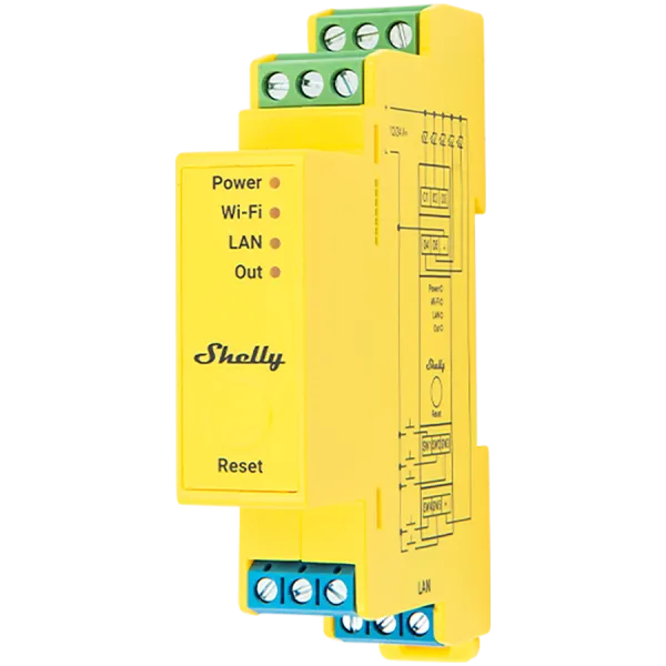 SHELLY Pro RGBWW PM Sterownik RGBW/RGBWW z pomiarem mocy