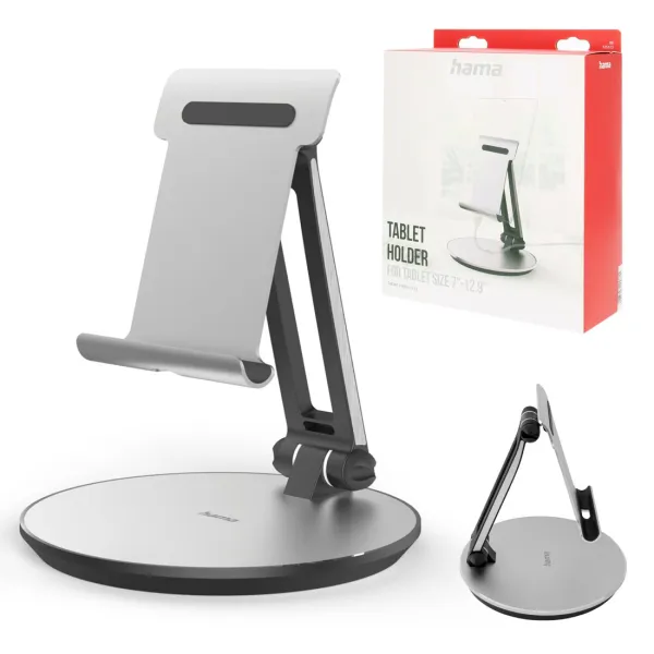 HAMA UCHWYT UNIWERSALNY METALOWY ALUMINIOWY NA BIURKO DO TABLETU 7 - 12.9"