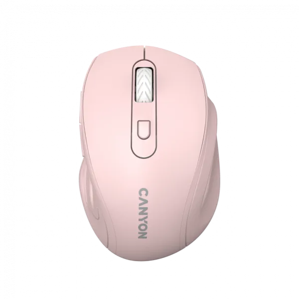CANYON Mysz bezprzewodowa 6 przyc. 2.4GHz 1600 DPI różowa