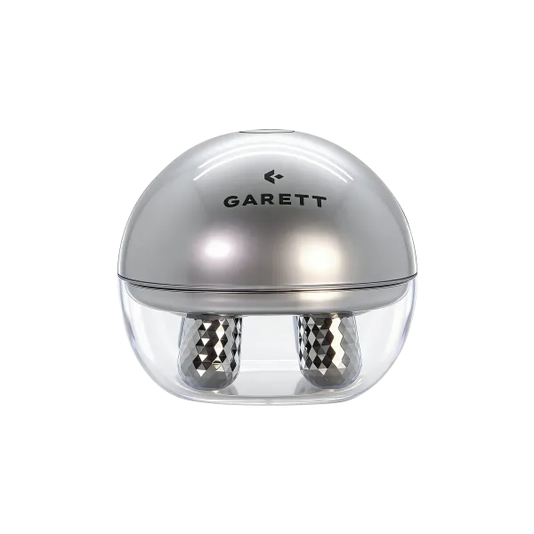 Masażer liftingujący do twarzy i szyi Garett Beauty Pretty Face Glow srebrny