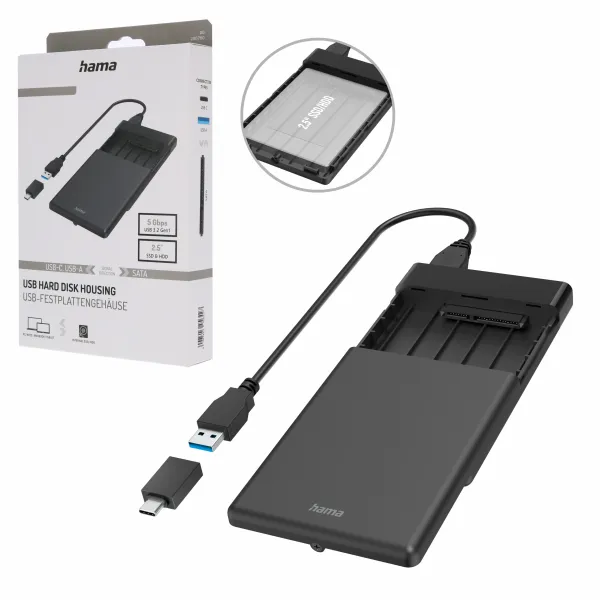 HAMA ETUI OBUDOWA NA DYSK TWARDY SSD HDD 2.5 "