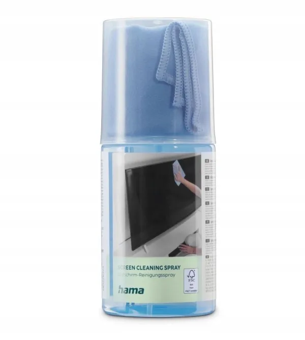 Hama Zestaw Do Czyszczenia Ekranu Laptopa Telewizora 200Ml + Ściereczka