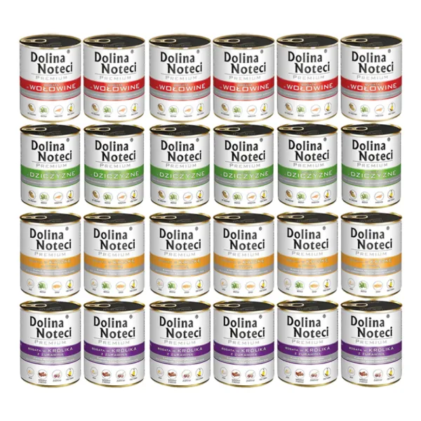 Dolina Noteci Premium MIX smaków mokra karma dla psa 24x800g